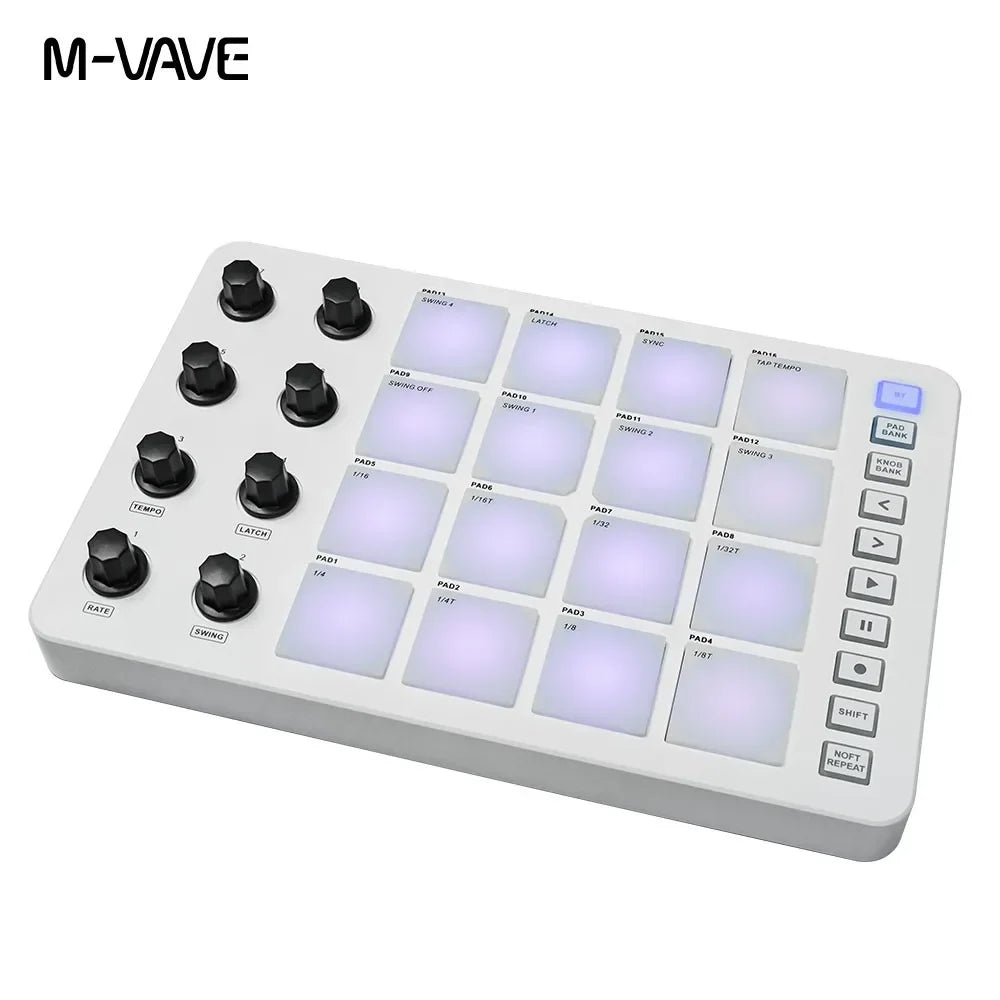 M-VAVE SMC-PAD LaunchPad USB-C Wireless MIDI Controller