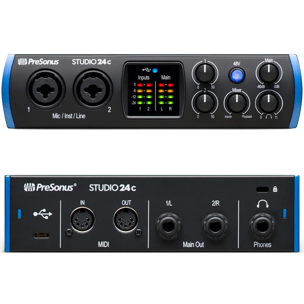 PreSonus Studio 24C USB-C™ Audio interface Computer