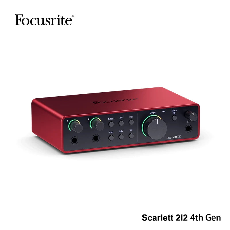 Focusrite Scarlett 2i2 4th Gen USB Audio Interface