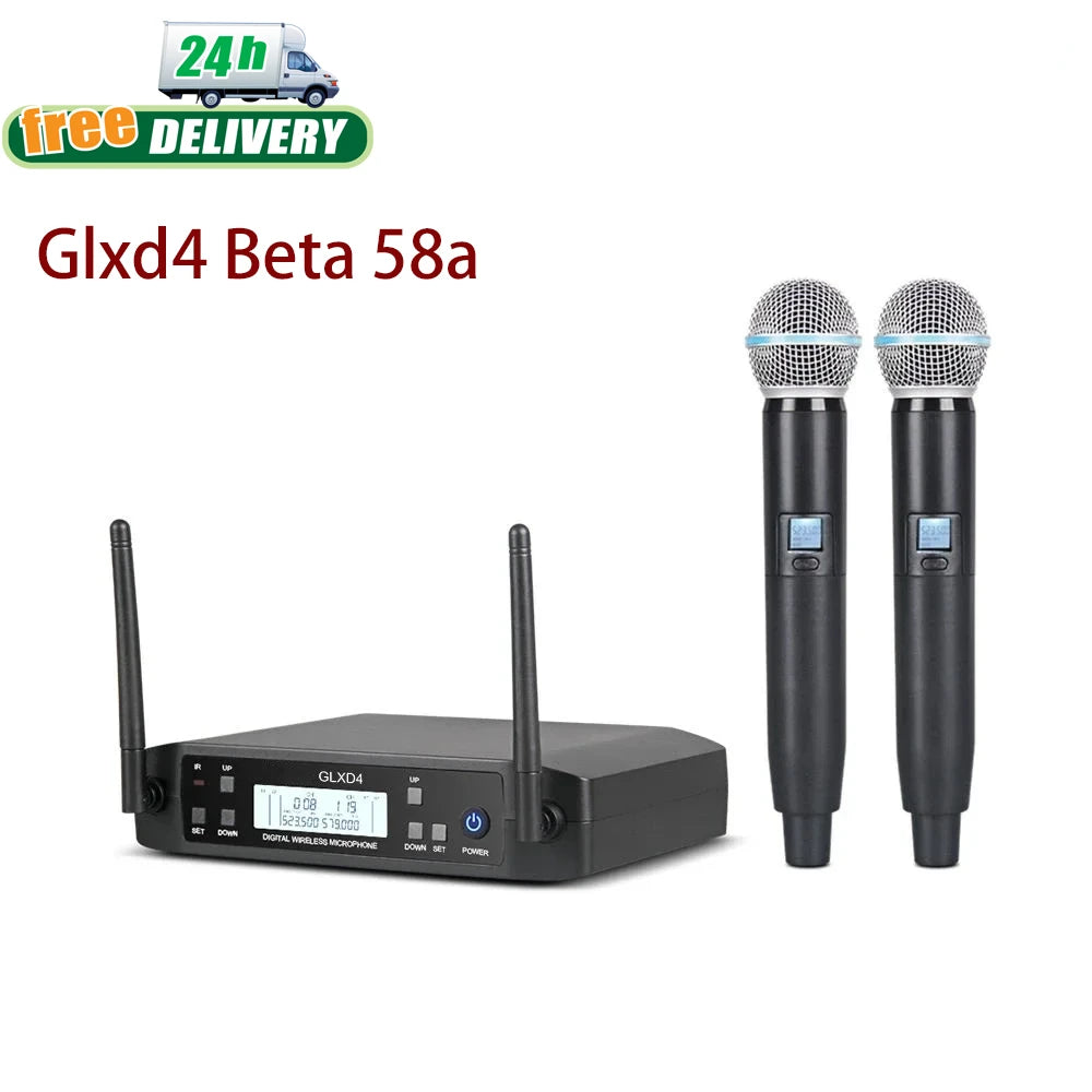 New Glxd4 Beta 58a Distance Wireless System Microphone