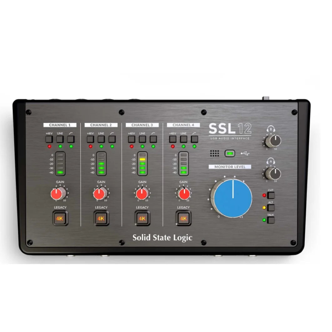 Solid State Logic SSL 12 USB Audio Interface 4 x SSL-designed