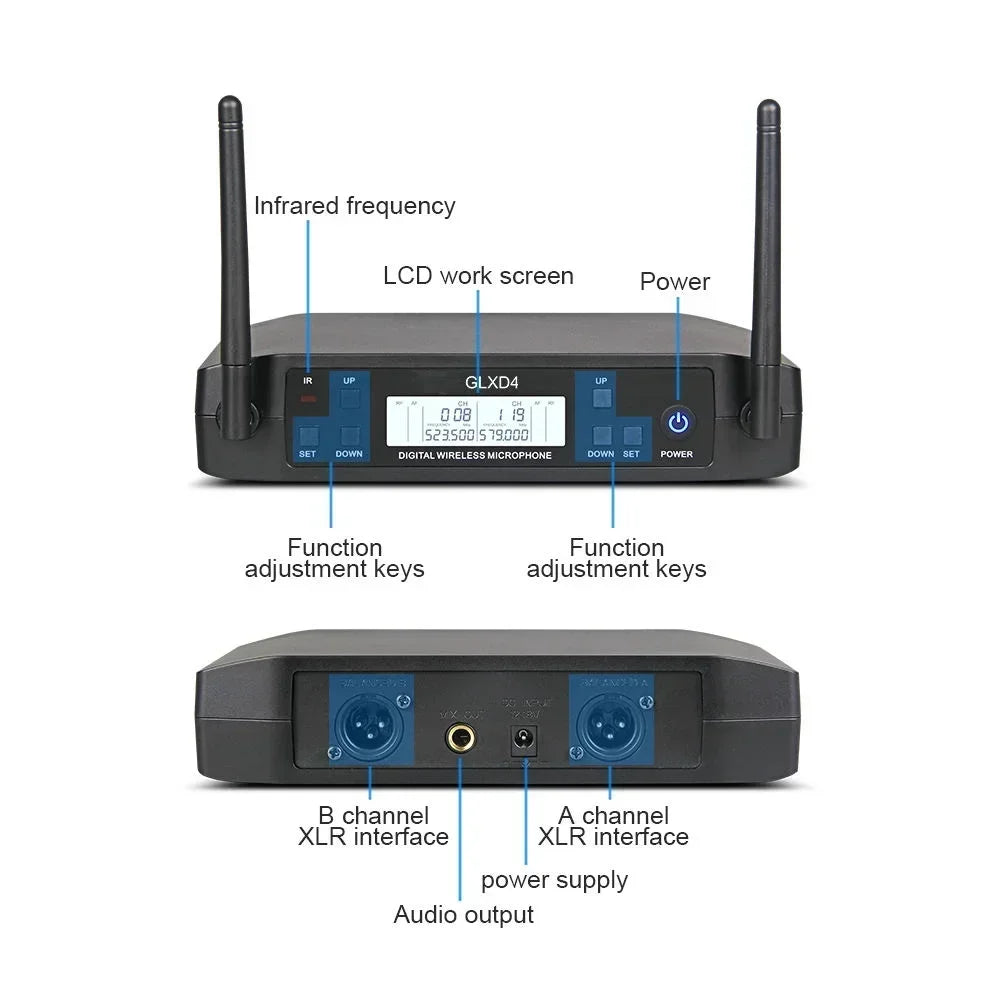 New Glxd4 Beta 58a Distance Wireless System Microphone